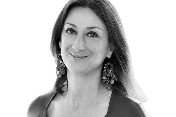 Retrato de Daphne Caruana Galizia 