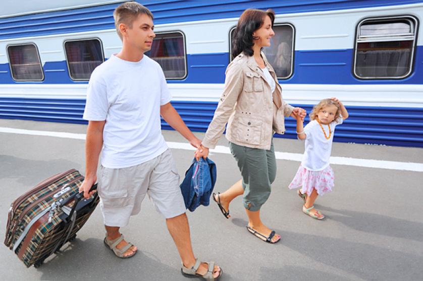 family tourists