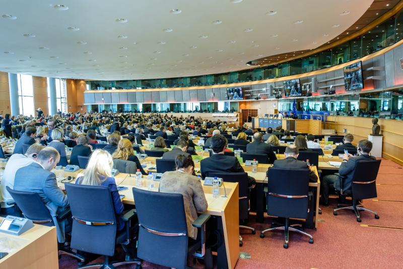 MEPs in the EPP Group's meeting room
