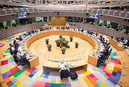 Poză din cadrul întâlnirii consiliului european