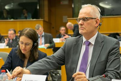 Réunion de la commission du contrôle budgétaire du Parlement européen
